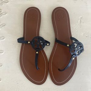 Tory Burch Miller Sandals navy size 11